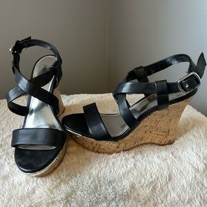 Jennifer Lopez Platform Wedge Sandals